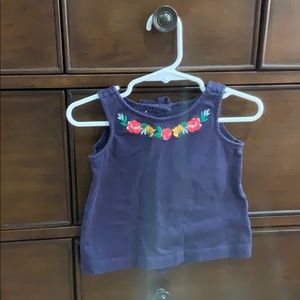 Janie and jack girls navy tank size 12-18 months